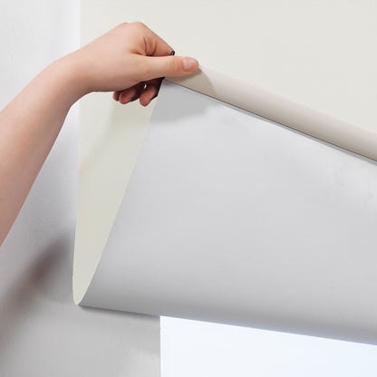 Metallic Cord loop Roller Blind Blackout & Room Darkening Window Shades - Cream