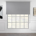Metallic Cord loop Roller Blind Blackout & Room Darkening Window Shades - Light Grey