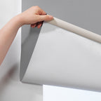 Metallic Cord loop Roller Blind Blackout & Room Darkening Window Shades - Light Grey