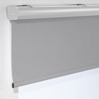 Metallic Cord loop Roller Blind Blackout & Room Darkening Window Shades - Light Grey