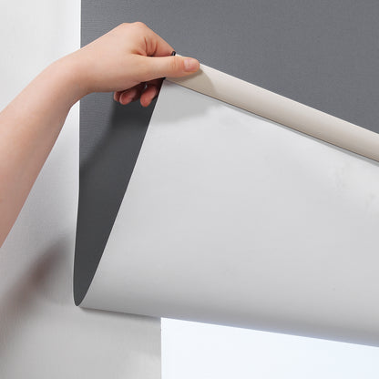 Metallic Cord loop Roller Blind Blackout & Room Darkening Window Shades - Grey