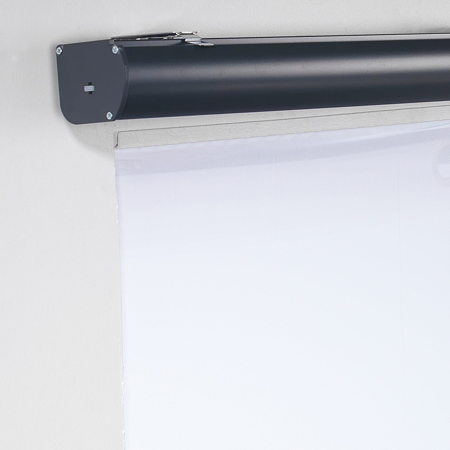 Metallic Cord loop Roller Blind Blackout & Room Darkening Window Shades - Black