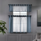 Sheer linen kitchen valances, sheer linen look kitchen valances, linen look kitchen valance, 100% polyester sheer valance, kitchen window valance, light filtering kitchen curtains, decorative kitchen curtains, farmhouse kitchen valance, modern kitchen decor, window topper, kitchen window treatment, custom kitchen valance, café window curtain, rod pocket valance, elegant window valance, stylish kitchen window topper, home decor, window furnishings