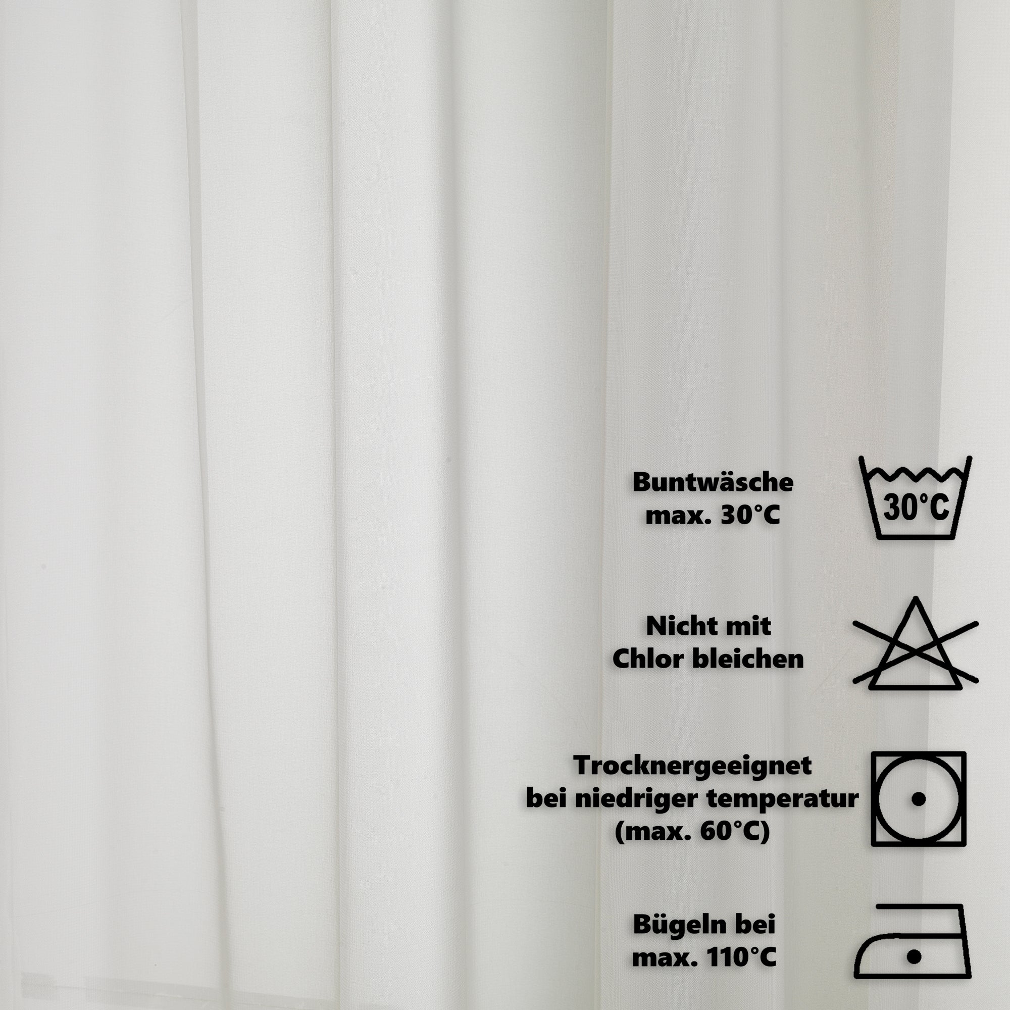 Sheer Silk Crepe Curtain Single Panel - Ecru