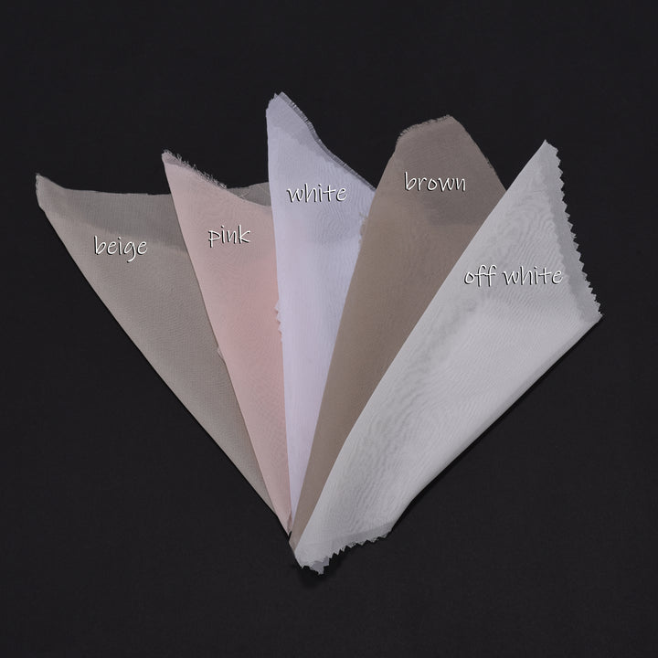 Sheer Silk Crepe Pinch Pleated Curtain Single Panel - Ecru