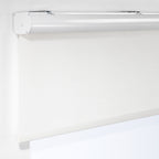 Linen Textured Sami Sheer & Room Darkening Metallic Cord Loop Roller Blind - Ecru