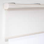 Linen Textured Room Darkening & Sami Sheer Metallic Cord Loop Roller Blind - Ecru