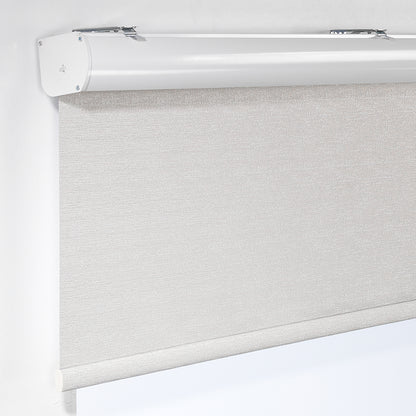 Marble Textured Room Darkening & Blackout Metallic Cord loop Roller Blind - Beige