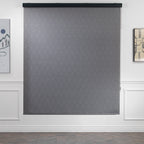 Marble Textured Room Darkening & Blackout Metallic Cord loop Roller Blind - Grey