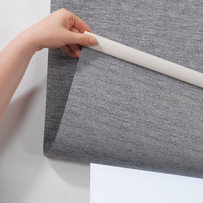Marble Textured Room Darkening & Blackout Metallic Cord loop Roller Blind - Grey