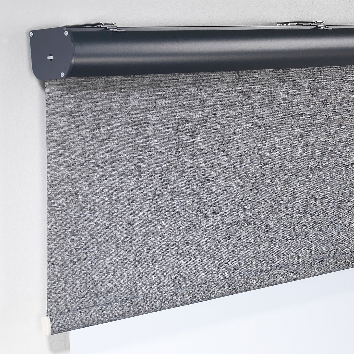 Marble Textured Room Darkening & Blackout Metallic Cord loop Roller Blind - Grey