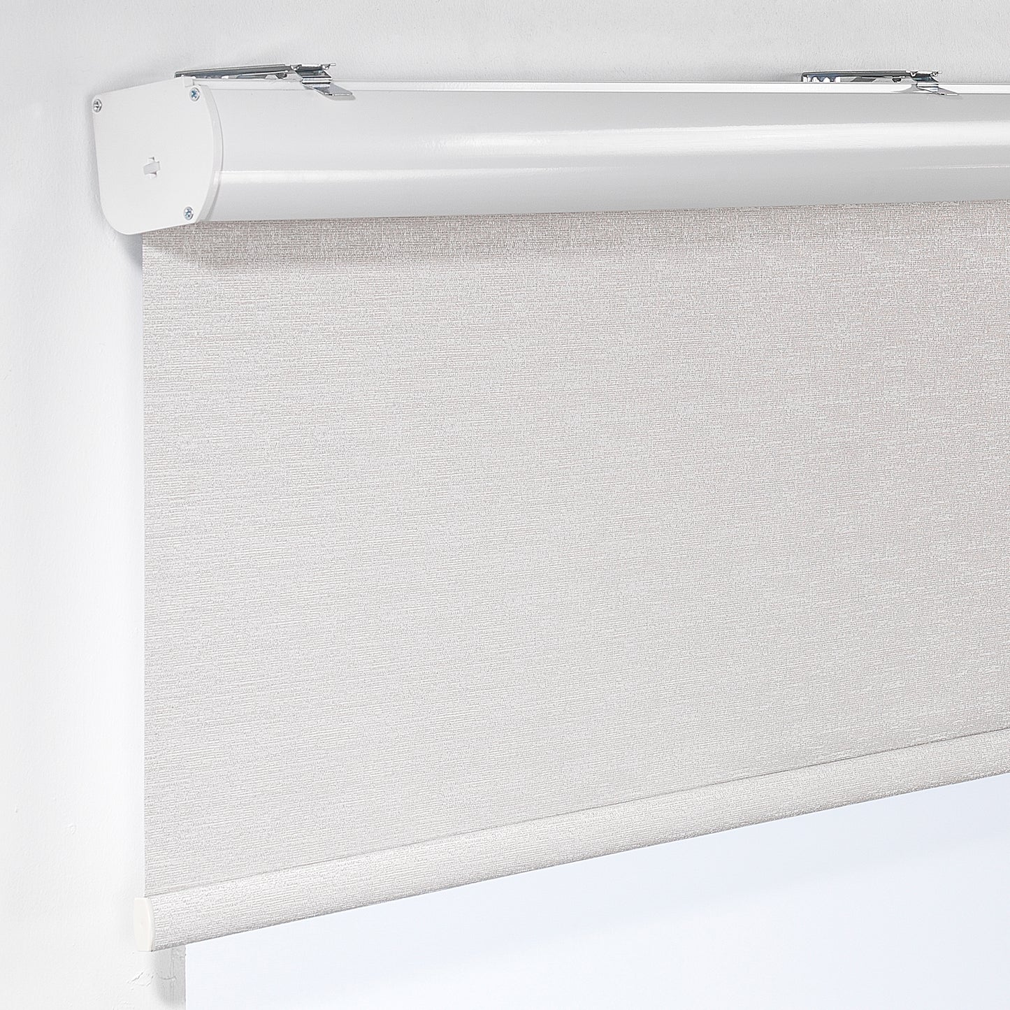 Marble Textured Blackout & Room Darkening Metallic Cord loop Roller Blind - Beige