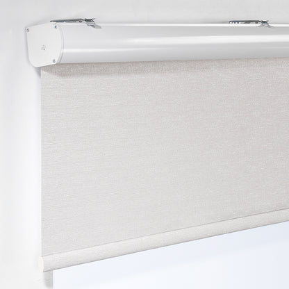 Marble Textured Blackout & Room Darkening Metallic Cord loop Roller Blind - Beige