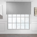 Marble Textured Blackout & Room Darkening Metallic Cord loop Roller Blind - Grey