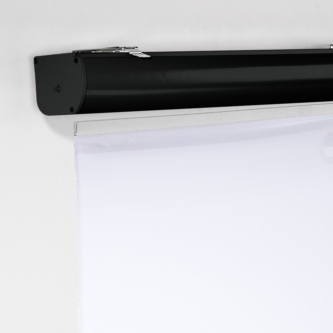 Bambu Zebra Shades Metallic Cord Loop Roller Blinds - Black