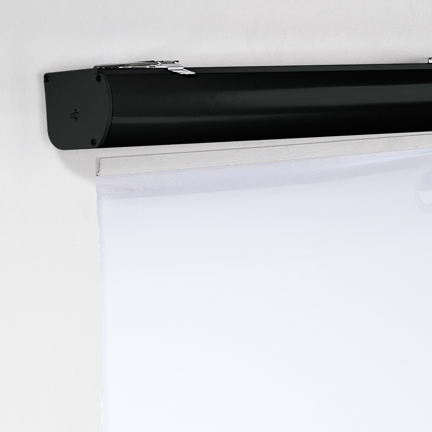 Bambu Zebra Shades Metallic Cord Loop Roller Blinds - Black
