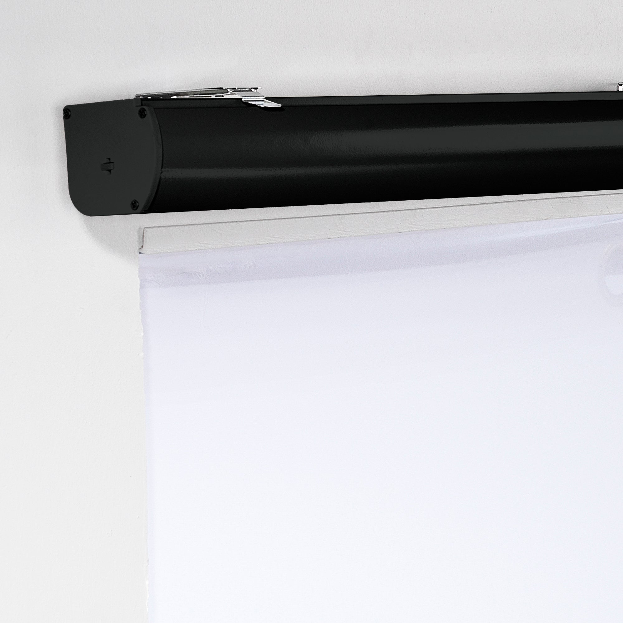 Bambu Zebra Shades Metallic Cord Loop Roller Blinds - Black